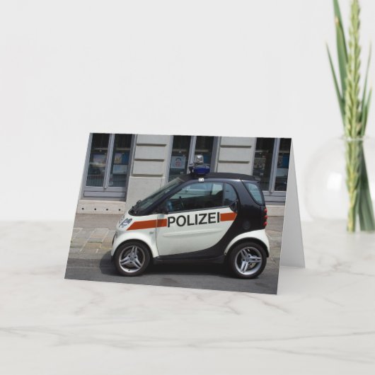 Carte voiture de police intelligente (Devant)
