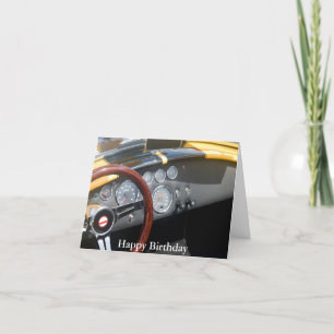 Carte Voiture De Sport Classique, Joyeux Anniversaire