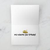 Carte Voiture électrique Anniversaire (Intérieur)