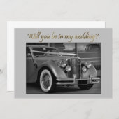 Carte voiture jaguar bwSeras-tu à mon mariage ? (Devant / Derrière)