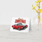 Carte Voiture Muscle Classique (Fleur jaune)