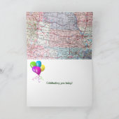Carte Voiture rétro pour l'anniversaire de l'oncle (Intérieur)