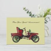 CARTE VOITURE RETRO, RESTAURATION AUTO (Debout devant)