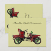 CARTE VOITURE RETRO, RESTAURATION AUTO (Devant / Derrière)