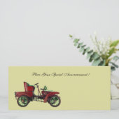 CARTE VOITURE RETRO, RESTAURATION AUTO (Debout devant)