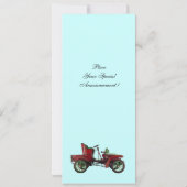 Carte VOITURE RETRO, RESTAURATION AUTOMATIQUE, bleu (Dos)