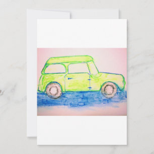Carte Voiture verte cool