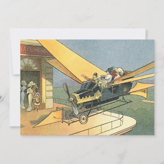 Carte Voitures cabriolets Steampunk de science-fiction v (Devant)