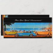 CARTE VOITURES RETRO (Devant / Derrière)