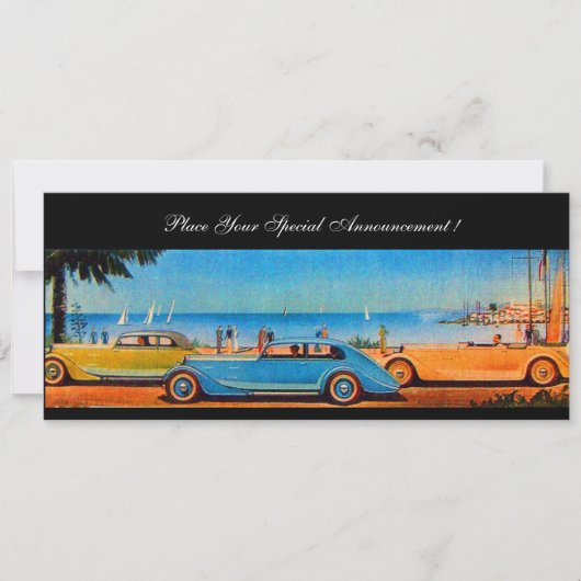 CARTE VOITURES RETRO (Devant)