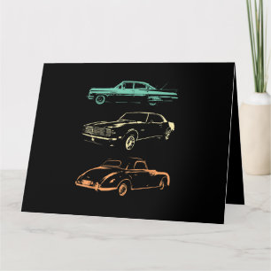 Carte Voitures Vintage - 80s & 90s Graphic Retro