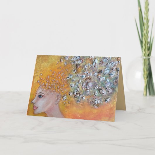 Carte Voix Art Strong Woman (Devant)