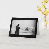 Carte Vol 1909 d'avion de Wilbur Wright (Fleur jaune)