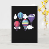 Carte Vol en ballon à air chaud (Fleur jaune)