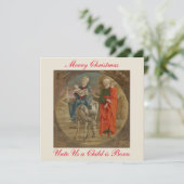 Carte Vol en Egypte Salutation chrétienne de Noël (Debout devant)