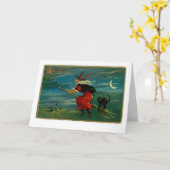 Carte Vol Halloween (Fleur jaune)