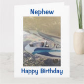 CARTE VOL HAUT ET SOUHAITS POUR L'ANNIVERSAIRE DE NEPHEW (Devant)