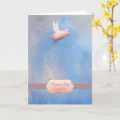 Carte Vol Porc-Personnalisé (Fleur jaune)