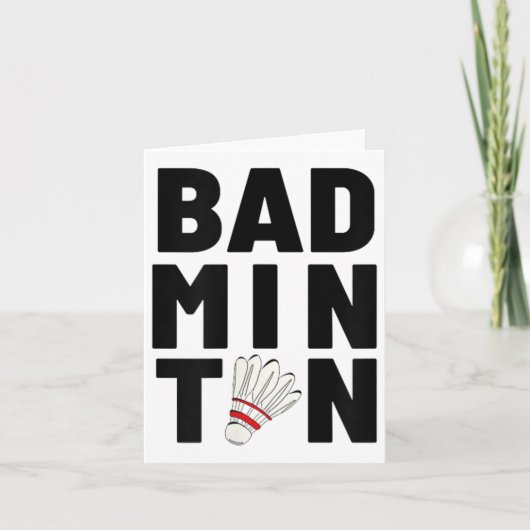 Carte Volant de badminton (Devant)