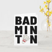 Carte Volant de badminton (Fleur jaune)
