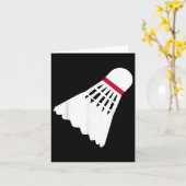Carte Volant de badminton (Fleur jaune)