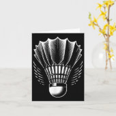 Carte Volant de badminton Badminton Lover (Fleur jaune)