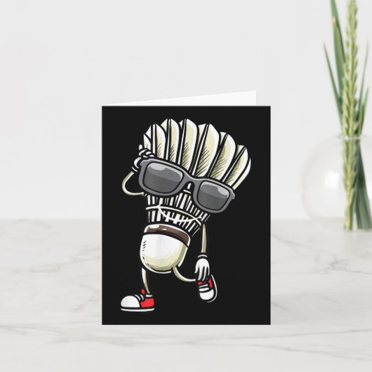 Carte Volant de badminton dansant  (Devant)