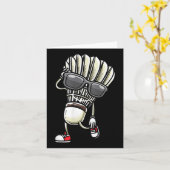 Carte Volant de badminton dansant  (Fleur jaune)