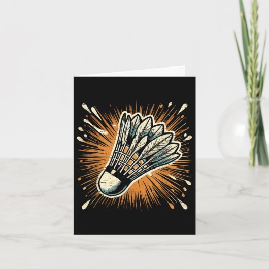 Carte Volant de badminton d'art Splash (Devant)