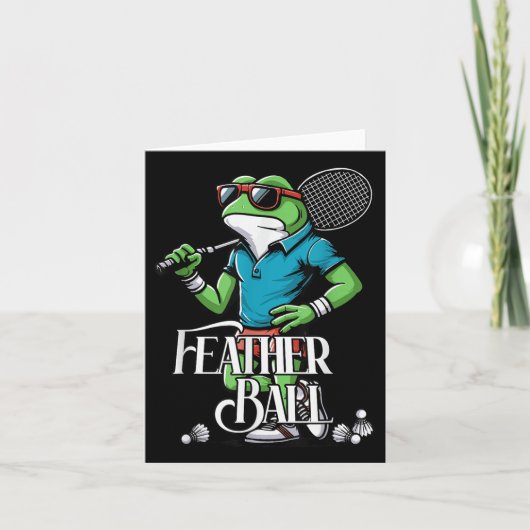 Carte Volant de badminton grenouille Poona (Devant)