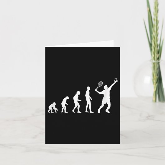 Carte Volant Evolution Badminton Drôle  (Devant)