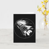 Carte Volant Sketch Featherball  (Fleur jaune)