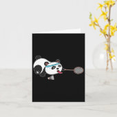 Carte Volants de badminton Panda Animaux (Fleur jaune)
