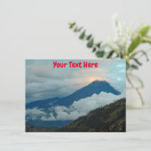 Carte volcan Équateur personnalisable (Debout devant)