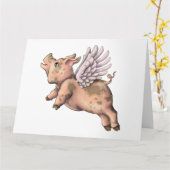 Carte Voler des cochons (Fleur jaune)