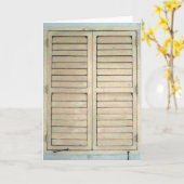 Carte volet de fenêtre (Fleur jaune)