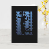 Carte Volley-ball Volley-ball (Fleur jaune)