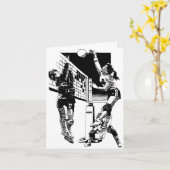 Carte Volleyball (Fleur jaune)