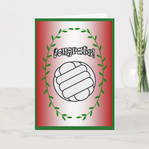 Carte Volleyball - Félicitations !