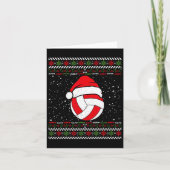 Carte Volleyball moche Noël Sweet Sport Lover Noël (Devant)
