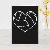 Carte Volleyball Saint-Valentin Heart Grunge Hommes Femm (Fleur jaune)
