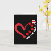Carte Volleybyll Valentine Day Heart Volleyll Amateurs W (Fleur jaune)