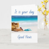 CARTE **VOLS ET SOUHAITS D'ANNIVERSAIRE** (Fleur jaune)