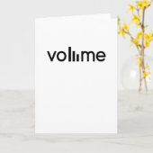 Carte Volume Sound Writing Volume Music (Fleur jaune)