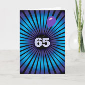 Carte Vortex Abstrait Pour 65e anniversaire (Devant)