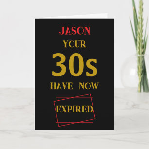 Carte Vos 30 ans sont expirés