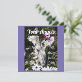 Carte Vos anges sont toujours avec vous Floral Angel Fla (Debout devant)