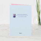 Carte Vos anges sont toujours avec vous Floral Flower (Dos)