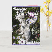 Carte Vos anges sont toujours avec vous Floral Flower (Fleur jaune)