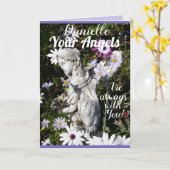 Carte Vos anges sont toujours avec vous Floral Flower (Fleur jaune)
